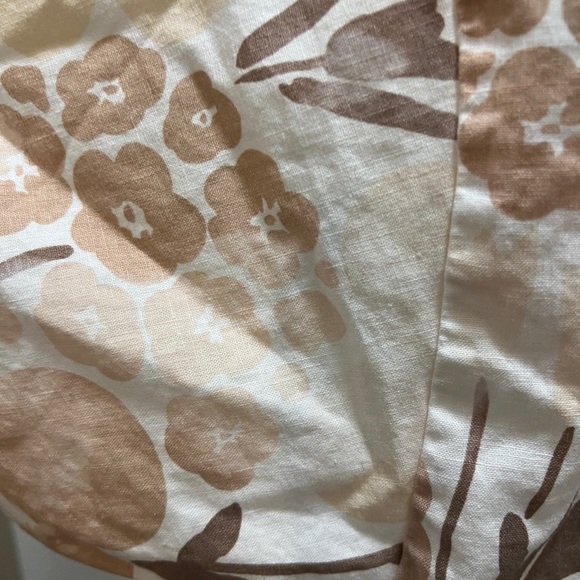 Uniqlo x Marimekko Women's Linen Blend Short Sleeve Dress With Pockets Natural M - Picture 7 of 8